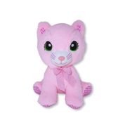 Gato de Pelúcia Rosa Fizzy Toys Sassy Macio e Antialérgico para Crianças, Presente Criativo e Decoração Fofa