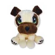 Cachorro de Pelúcia Pug Axel Fizzy Toys Super Fofo e Macio para Presente ou Decoração
