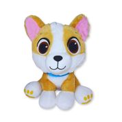Cachorro de Pelúcia Corgi Koda Fizzy Toys Super Fofo e Macio para Presentear ou Decorar