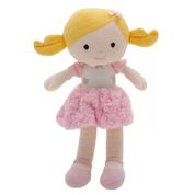 BONECA DE PANO MALU LOIRA LAVÁVEL ANTIALÉRGICA 38 CM