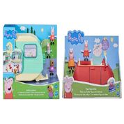 Peppa Pig Trailer Aventura e Carro da Familia Peppa Com acessórios - Hasbro