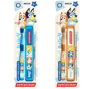 ESCOVA DE DENTE COM ESTOJO BLUEY ESCOLAR - DENTALCLEAN