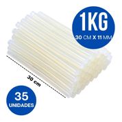Refil Bastão Cola Quente Rendicolla Grossa 1kg 30cm