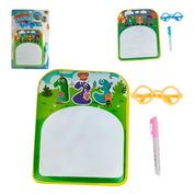 Quadro Para  Desenhar Acqua Magic Com Caneta E Oculos Letras
