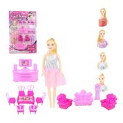 Boneca Peti Com Móveis E Muitos Acessórios Fofinhos 30cm