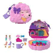 Boneca Polly Pocket Estojo Spa Poodle Mini Mundo Encantado