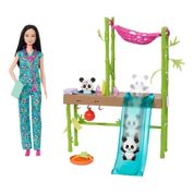 Conjunto De Brinquedo Resgate De Pandas Barbie Hkt77-mattel