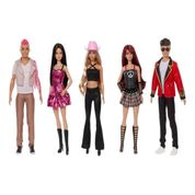 Kit 5 Rebelde Boneca Barbie Mia Roberta Lupita Diego Giovani
