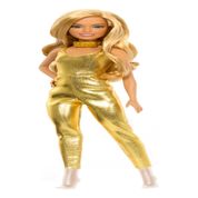 Boneca Barbie Fashionista com aparência dourada