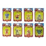 Kit 8 Mini Figuras  5cm -power Players Coleção Completa