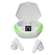 Fone de Ouvido Gamer sem Fio Bluetooth 5.1 Wireless Microfone Cor Branco
