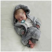 Bebê Recém-Nascido Newborn,Babeside Boneco Bebê Reborn Menino 43 cm Sensação de Bebê Realista Corpo Inteiro de Vinil com Caixa de Presente para