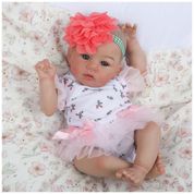 Bebê Recém-Nascido Newborn, Bonecas Realistas WOOROY, 45 cm de Pura Vida com Corpo de Pano Macio em Caixa de Presente