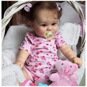 Bebê Recém-Nascido Newborn, Bonecas Realistas JIZHI de Bebê de 50cm Corpo de Vinil Macio - Presente Adorável com Kit de Alimentação