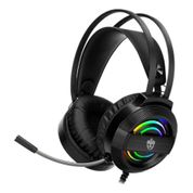Fone de Ouvido Headset Gamer com Fio Evolut Garen Eg-320 com Luz Led Cor Preto