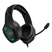 Fone de Ouvido Gamer Headset Led X Zone Ghs-03 Rgb Cor Preto Verde