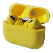 Fone de Ouvido In-ear Bluetooth 5.0 Sem Fio Som HiFi Cor Amarelo