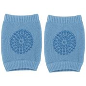 Joelheira Infantil Antiderrapante +6m Azul Buba