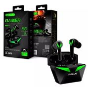 Fone de Ouvido Gamer sem Fio Bluetooth 5.3 Wireless IT-BLUE LE-2406 Cor Preto