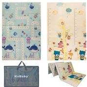 Tapete Dobrável Dupla Face Emborrachado Baleia 180cm*120cm Kababy