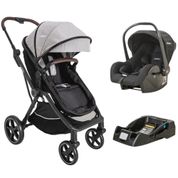 CARRINHO NOMAD MELANGE GRAFITE + BEBE CONFORTO CASULO (415NPP) + BASE - KIDDO