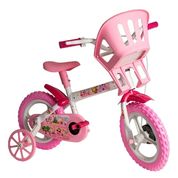BICICLETA INFANTIL ARO 12 PRINCESINHAS C/ CADEIRA DE BONECA - STYLL BABY