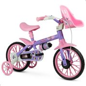 Bicicleta Minnie Infantil 3 anos Com rodinhas Nathor Aro 12
