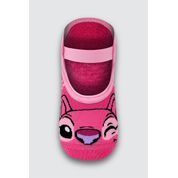 Meia Infantil Lupo Sapatilha Stitch Rosa