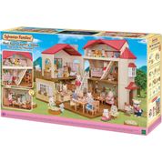 Sylvanian Families Casa Telhado Vermelho Com Luzes e Sótão - Epoch 5708