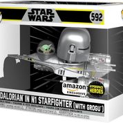 Funko Pop Star Wars The Mandalorian in N1 Starfighter