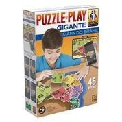 Puzzle Play Gigante Mapa do Brasil - Quebra-Cabeça 45 Peças - Grow