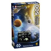 Puzzle Sistema Solar - Quebra-Cabeça 500 Peças Brilha no Escuro - Grow