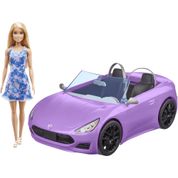 Boneca Barbie com Carro Convertível - Mattel