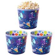 3 Potes para Pipoca Infantil Do Divertidamente Pipoqueira Balde Original 2 Litros