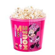 Pote para Pipoca Infantil da Minnie Pipoqueira Rosa Balde Original 2 Litros