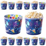 5 Potes de Pipoca Divertidamente Balde 2L p/ Lembrança e Decoração de Festa Infantil