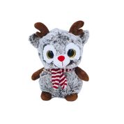 Rena de Pelúcia Natalina S2 Toys Grafite com Cachecol – Macia, Fofa e Ideal para Presentear
