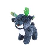 Rena de Pelúcia S2 Toys Grafite com Chifres Verdes Natalina Macia e Antialérgica