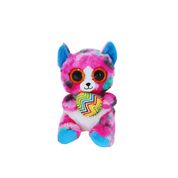 Gato de Pelúcia Rosa Lala com Ovo de Páscoa Colorida 18cm - Fofo e Macio