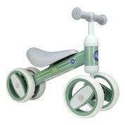 Bicicleta De Equilíbrio 4 Rodas Verde Baby Bike Fênix 574V