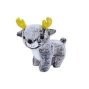 Rena de Pelúcia S2 Toys com Chifres Dourados 20cm – Macia e Ideal para Presentear no Natal