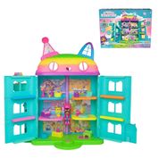 Gabby's Dollhouse Playset Casa Nova com Sons, 6 Ambientes, Figuras e Diversos Acessórios