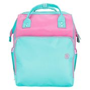 Mochila Maternidade Bicolor Feminino Pimpolho - Rosa/Verde