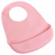 Babador De Silicone Soft Infantil Pimpolho Rosa