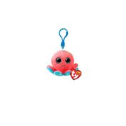 Bicho de Pelúcia Ty Beanie Boos Chaveiro Polvo Sheldon 51534 Original com Clip – Antialérgico e Fofo