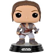 Boneco Star Wars Funko Pop Rey Lightsaber 114 The Force Awakens