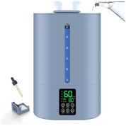Umidificador de Ar de 6 Litros para Ambientes Amplos, Quente e Frio, Perfeito para Quarto de Bebê e Plantas, Design Prático Top Fill,Coolfiqu
