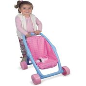 Carrinho de Boneca Passeio do Bebê Princesas Nig