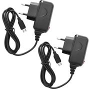 Kit 6 Carregadores De Celular Micro USB Fonte Bivolt Preto