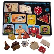 Jogo Educativo Das Sombras Em MDF Divertido Figuras Para Autistas